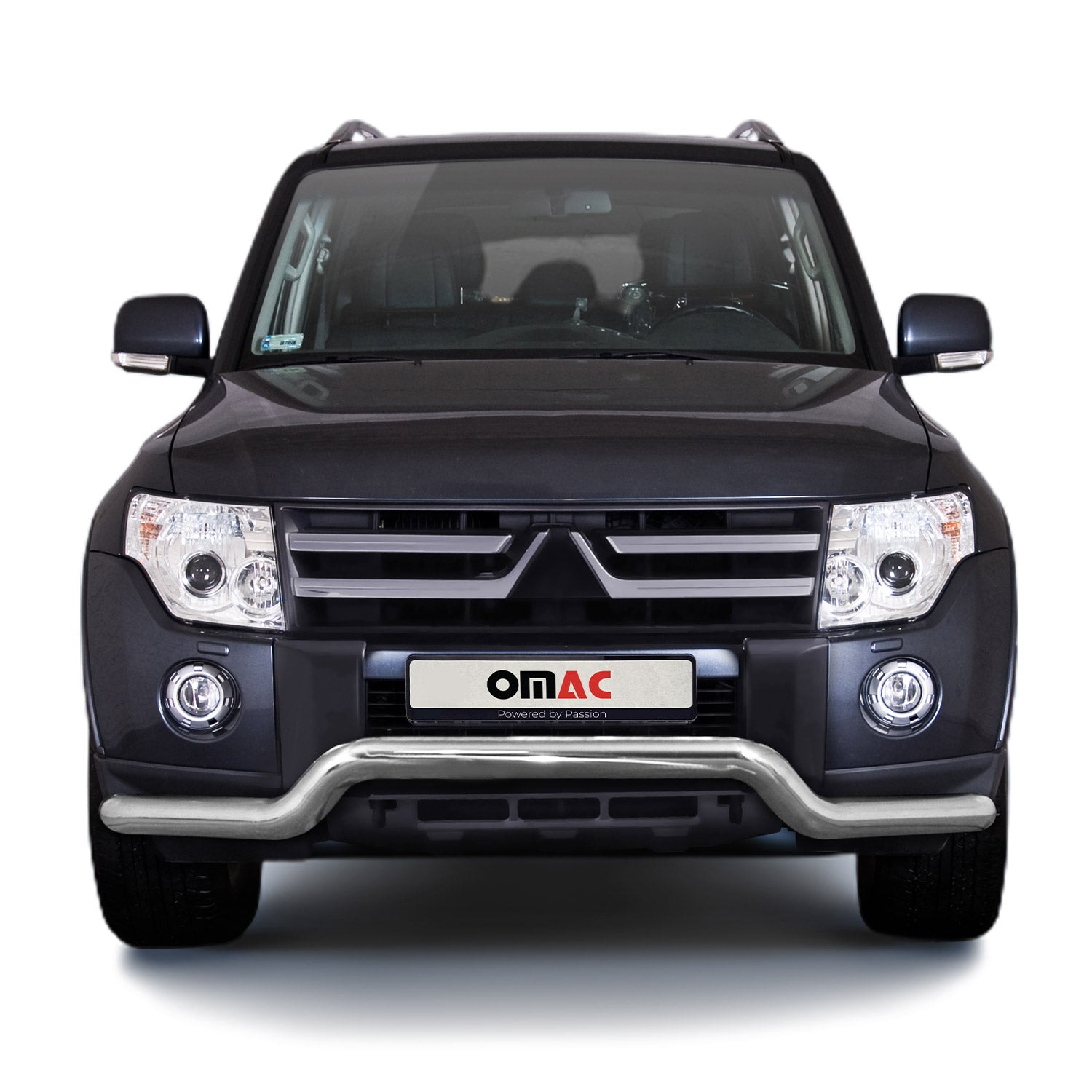 Frontbügel Frontschutzbügel Schutz für Mitsubishi Pajero 2007-2014 ABE Silber