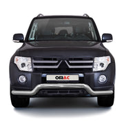 Frontbügel Frontschutzbügel Schutz für Mitsubishi Pajero 2007-2014 ABE Silber