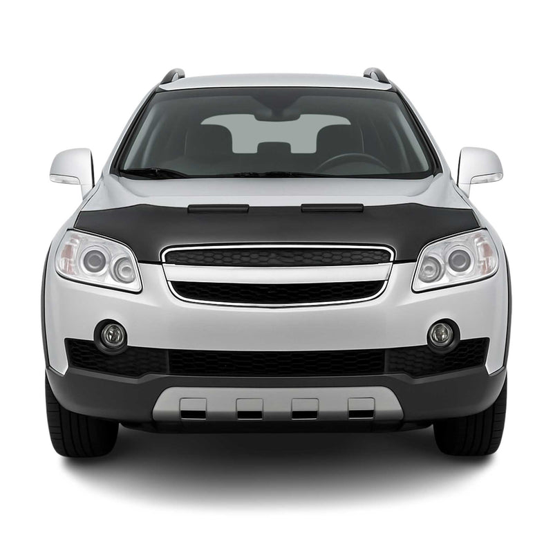 Haubenbra Steinschlagschutz für Chevrolet Captiva 2006-2010 Schwarz Halb