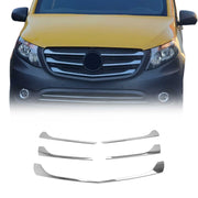 Kühlergrill Leisten Grillleisten für Mercedes Vito W447 2014-2019 Chrom 5x