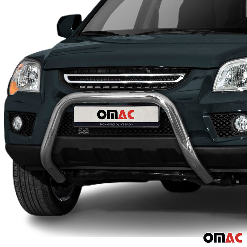 Frontbügel Frontschutzbügel für Kia Sportage 2008-2010 mit ABE Silber Rammschutz