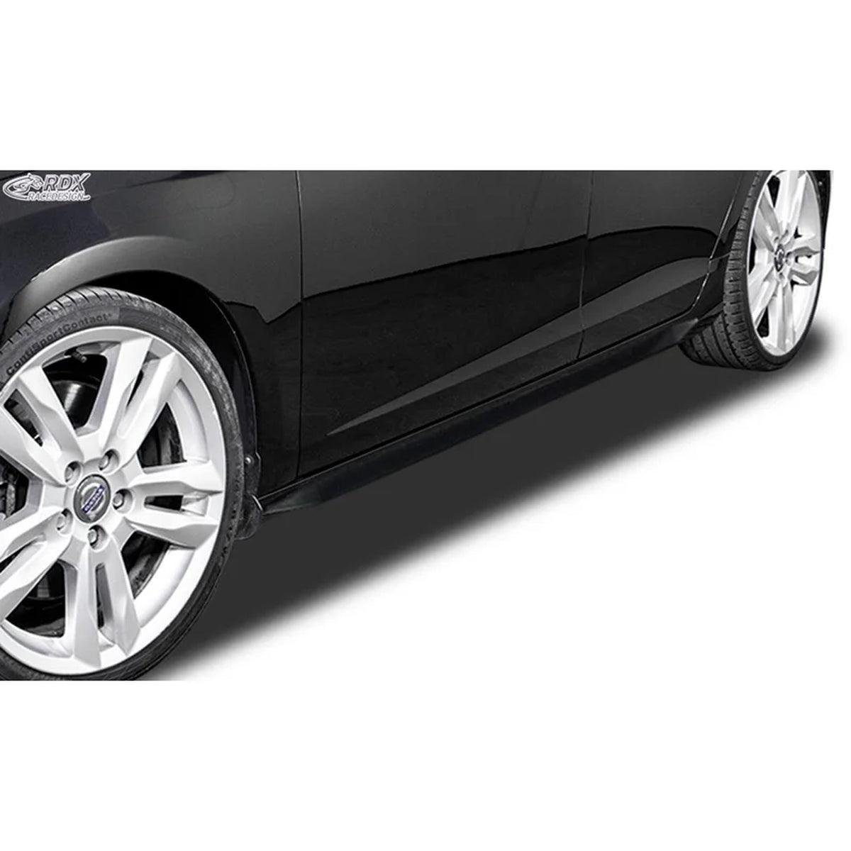 RDX Seitenschweller 'Slim' für Volvo V60/S60 2010-2013 ABS Schwarz 2er-Set TÜV