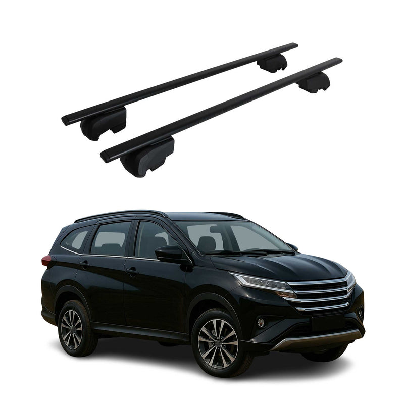 Dachträger Grundtäger für Daihatsu Terios 2017-2025 75kg Metall Schwarz 2 tlg