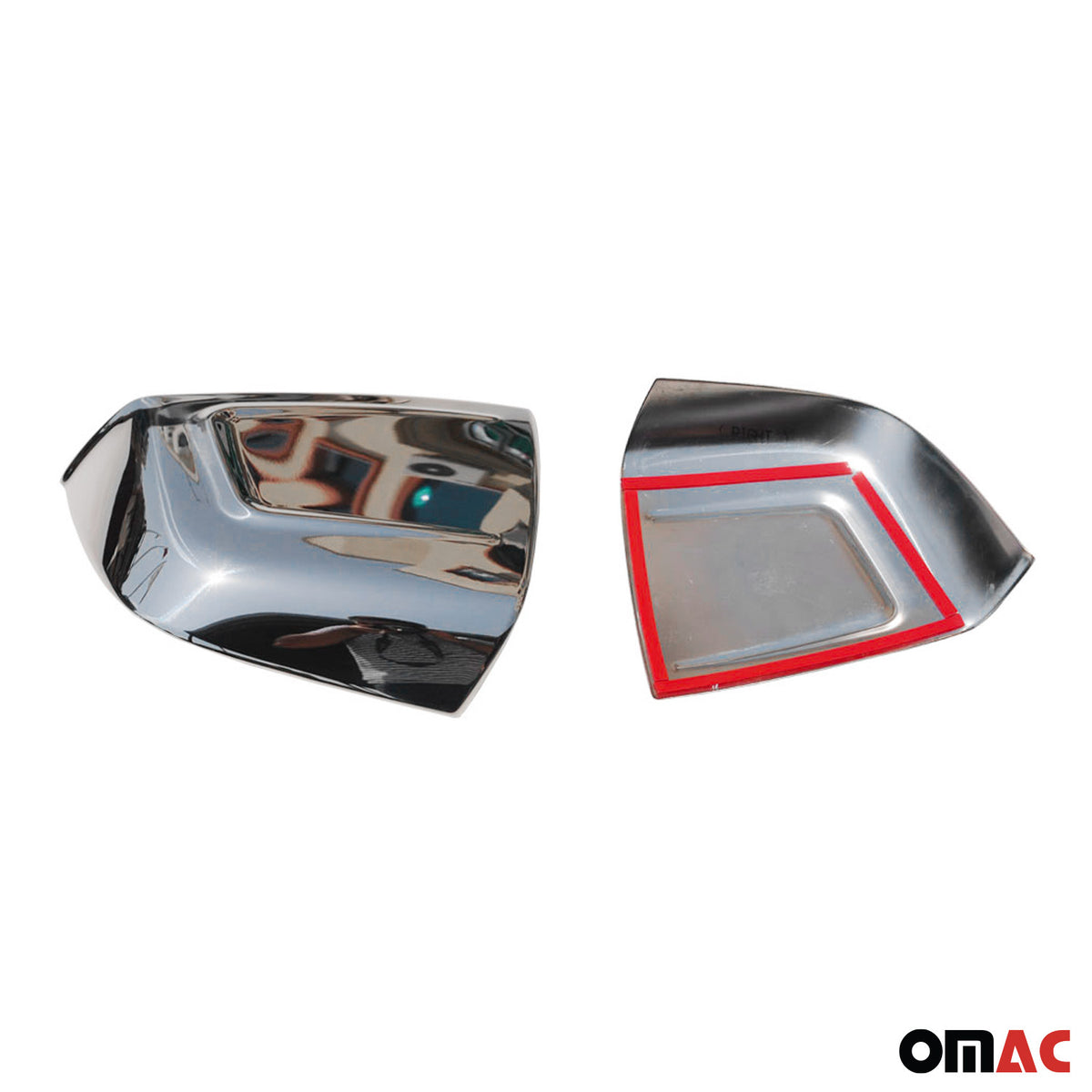 Spiegelkappen Spiegelabdeckung für Fiat Doblo 2010-2021 Edelstahl Chrom 2tlg