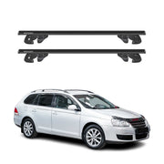 Dachträger Grundtäger für VW Golf mk6 Variant 2008-2012 Alu 90kg TÜV Schwarz 2x