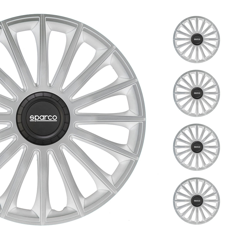 Sparco Radkappen 16 Zoll Treviso Silber  4tlg