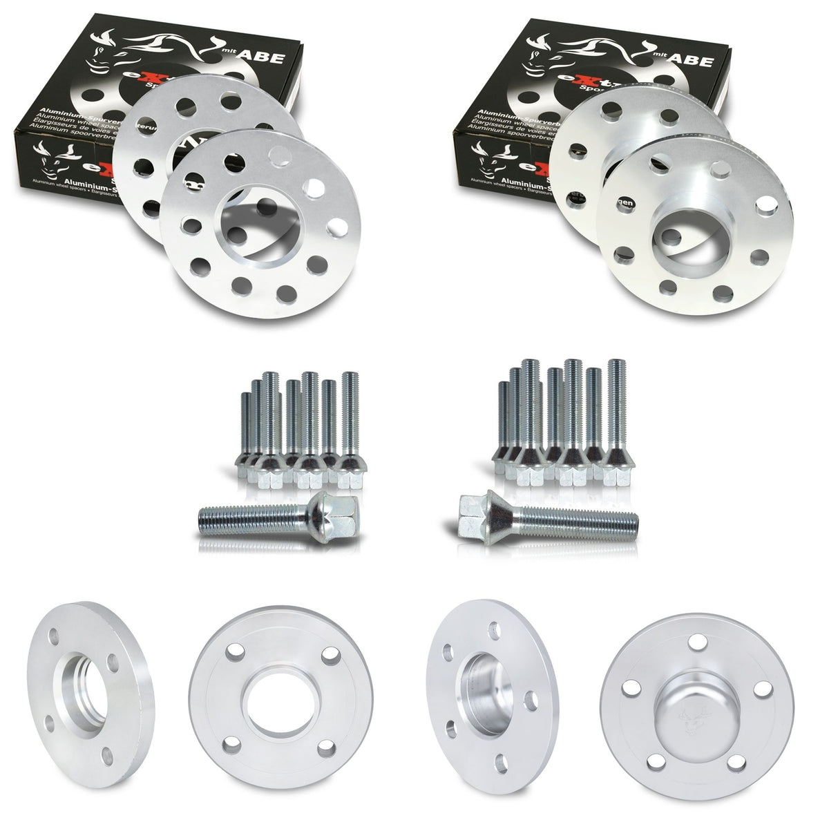 JOM Spurverbreiterung Set 30mm für VW Golf VII mit ABE Aluminium