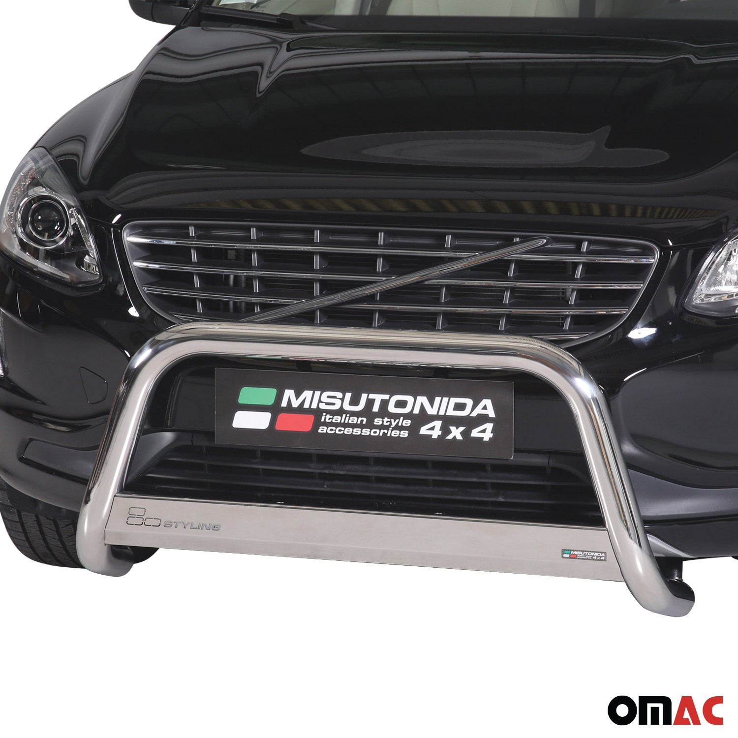 Frontbügel Frontschutzbügel für Volvo XC60 2013-2017 ø63mm Stahl Silber Schutz