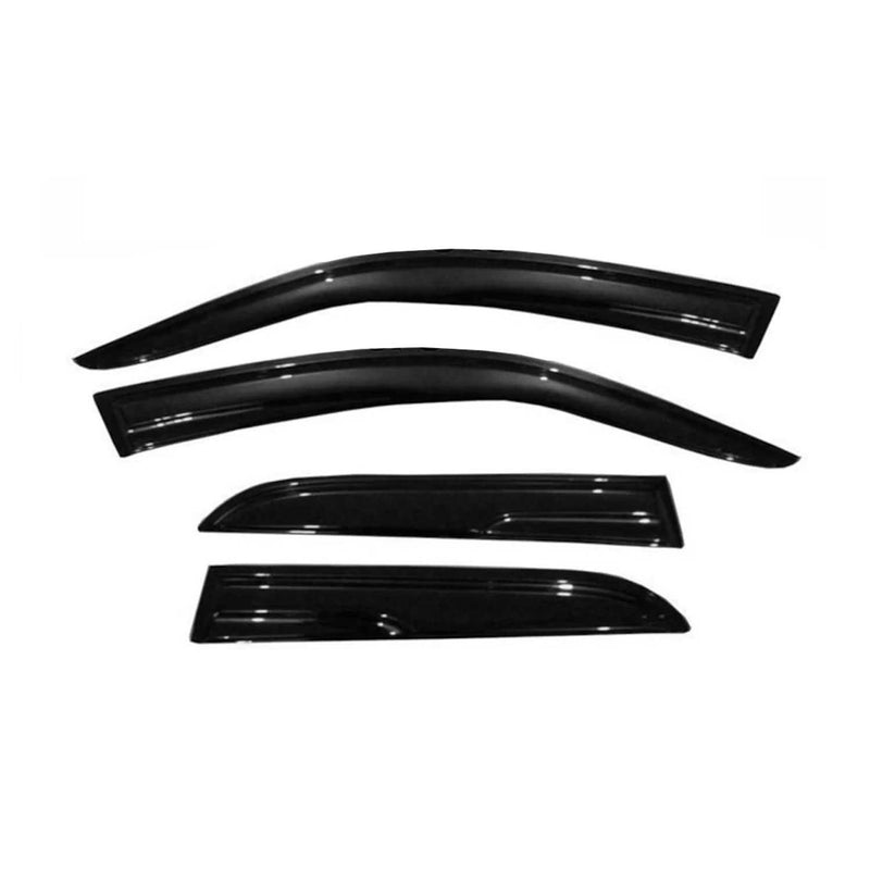 4x Windabweiser Regenabweiser für Seat Ibiza 2002-2008 Acryl Dunkel