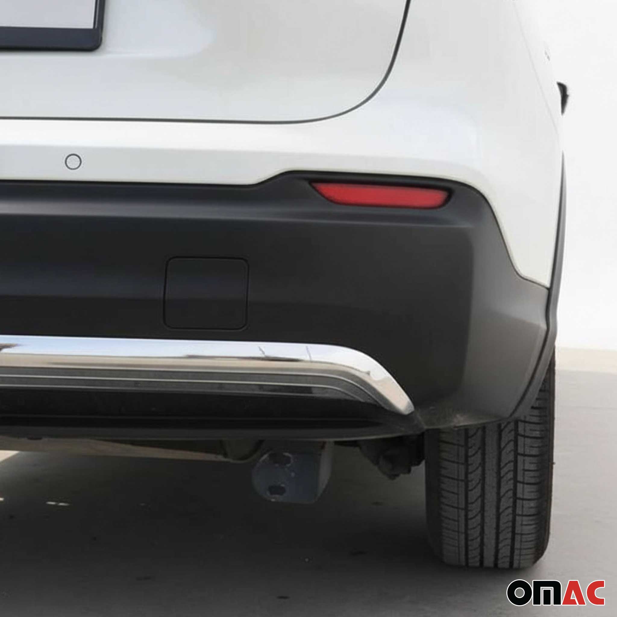 Heckdiffusor Stoßstangen für Nissan Qashqai J11 2017-2021 Edelstahl Chrom 2x