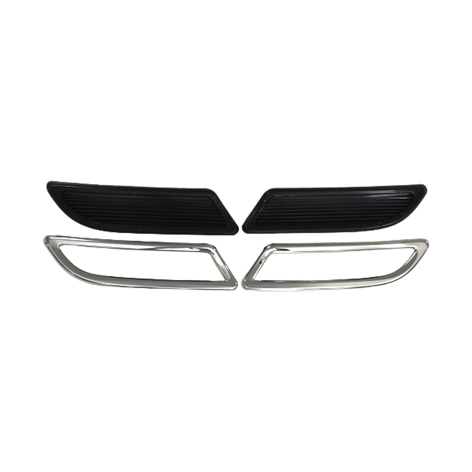 Stoßstangen Diffusor Auspuffrahmen für Renault Megane 2016-2022 Edelstahl Chrom
