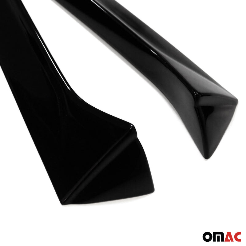 Window strips decorative strips for Seat Leon 3 2012-2020 ABS black gloss 2 pieces