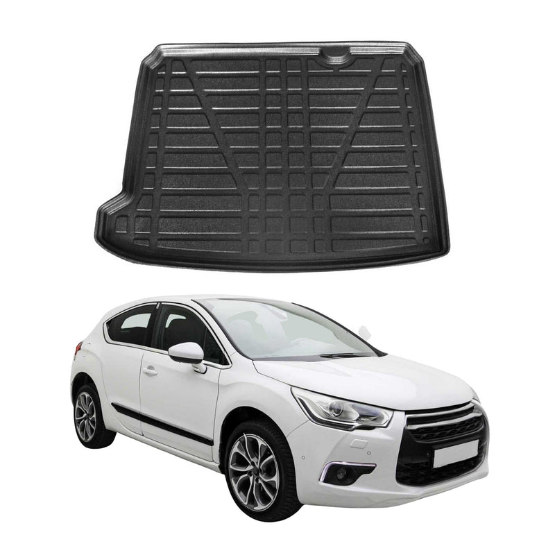Kofferraumwanne Laderaumwanne für Citroen DS4 2011-2018 Gummi TPE Schwarz
