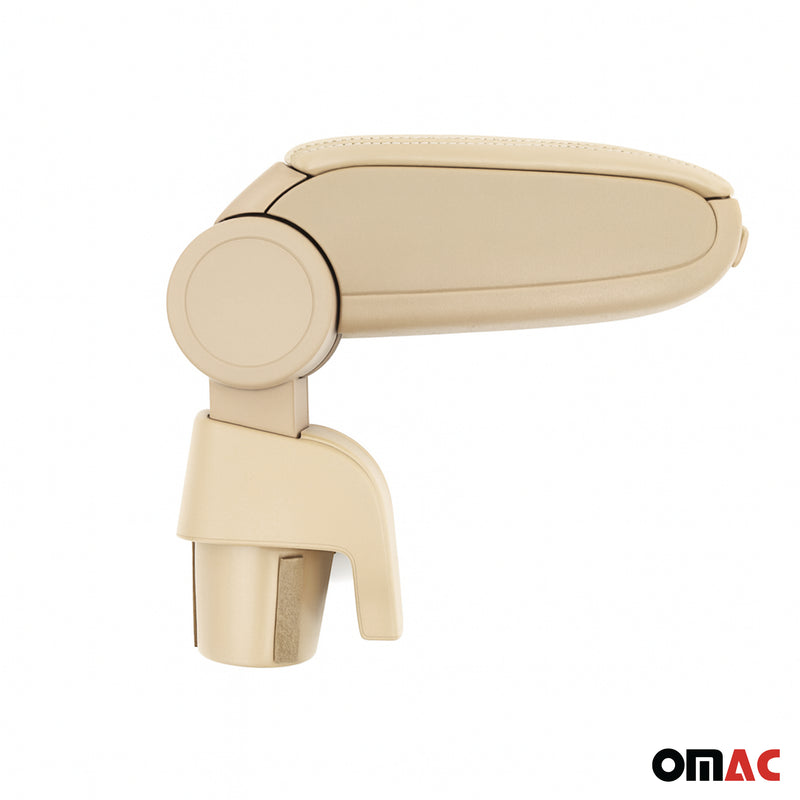 Mittelarmlehne Armlehne für VW Polo 6R Limousine 5D 2009-2017 PU-Leder ABS Beige