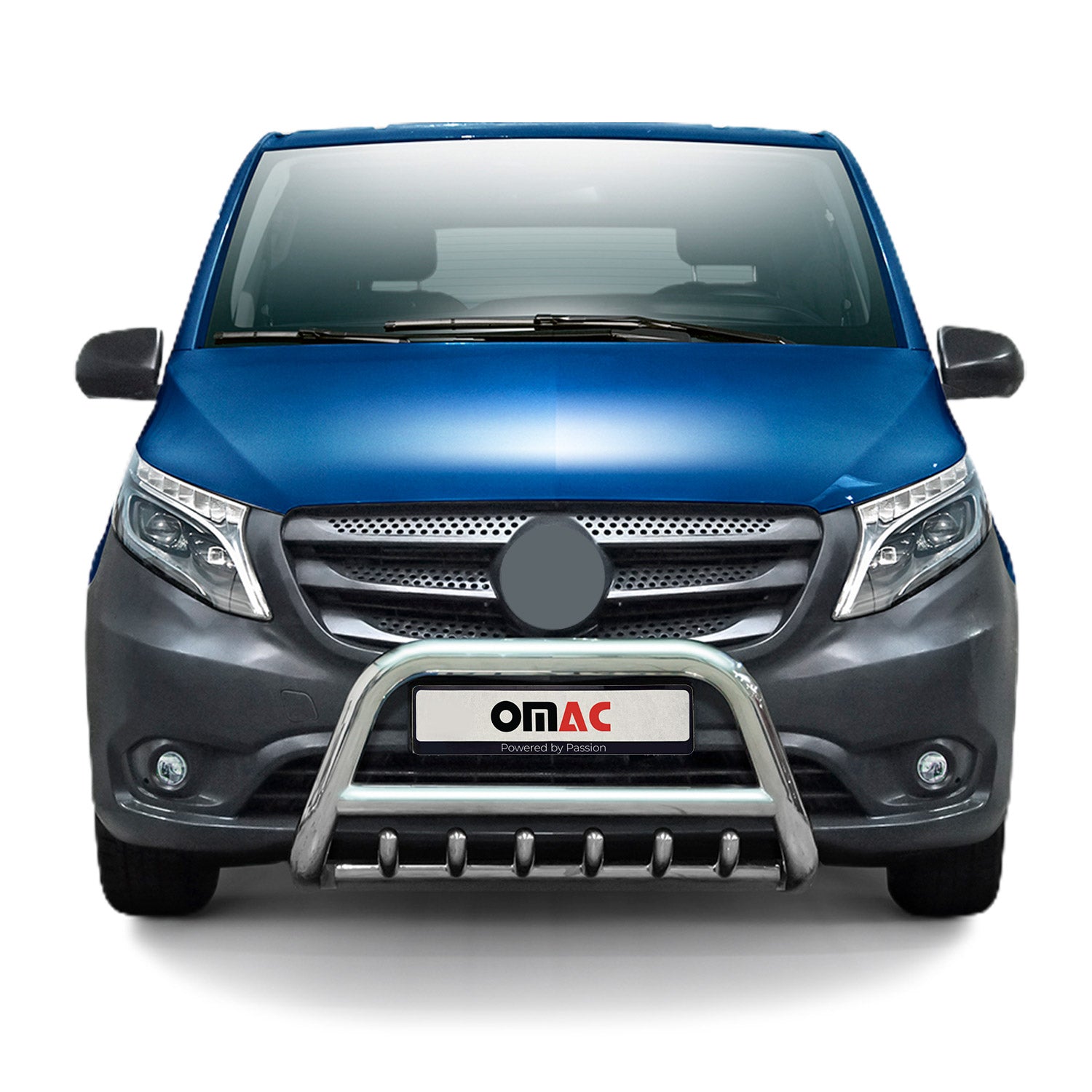 Frontbügel Frontschutzbügel für Mercedes Vito W447 2014-2019 Stahl ABE Silber
