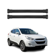 Dachträger Grundtäger für Hyundai ix35 2010-2015 75kg Aluminium Schwarz 2 tlg