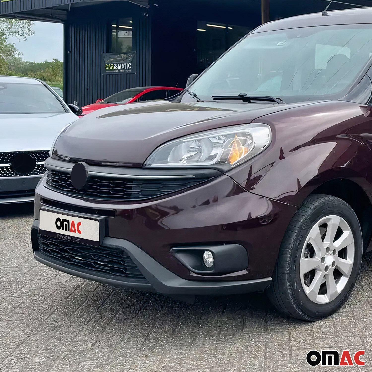 Kühlergrill Leisten Grillleisten für Fiat Doblo 2014-2022 Edelstahl Chrom 2tlg