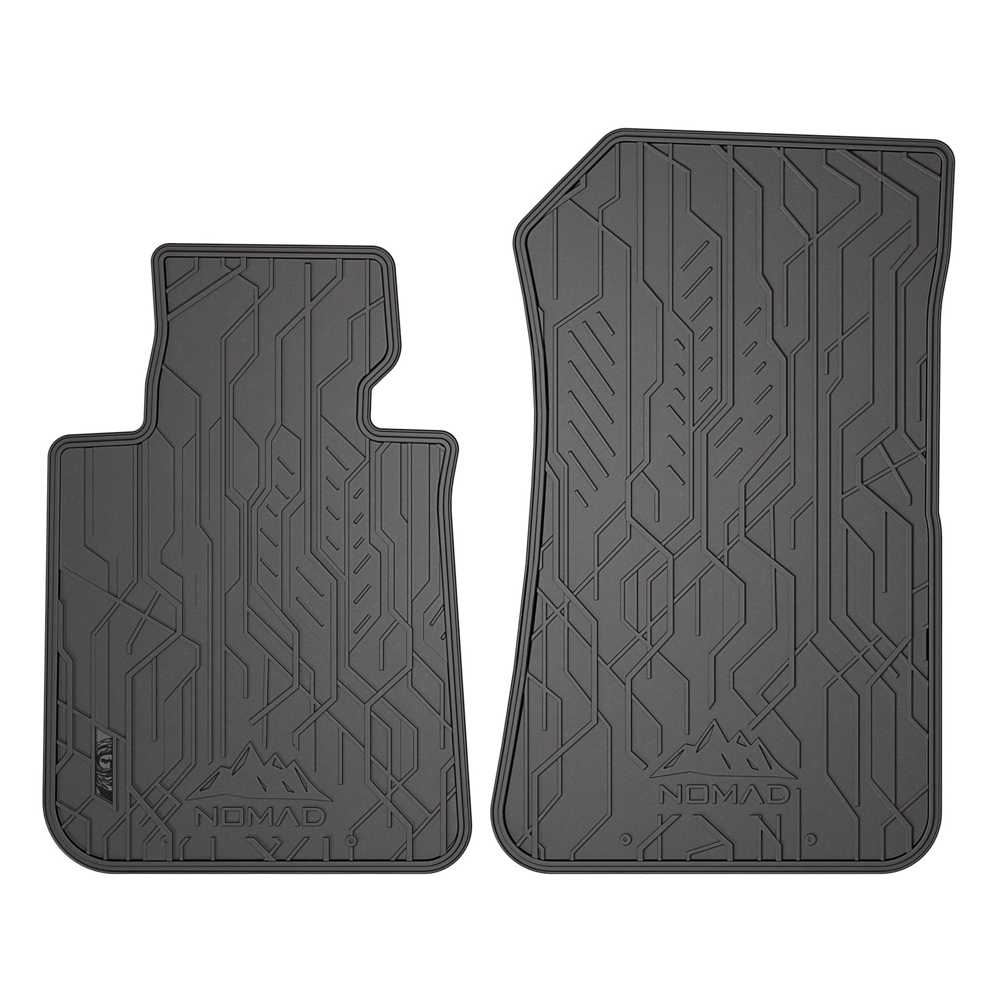 Fußmatten Gummimatten für BMW X1 E84 2009-2015 1.Reihe Automatten Schwarz 2 tlg