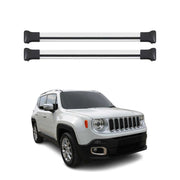 Dachträger Grundtäger für Jeep Renegade 2015-2025 75kg Aluminium Silber 2tlg
