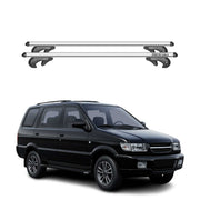 Menabo Dachträger Grundtäger für Chevrolet Tavera 1998-2017 90kg Alu Silber 2x