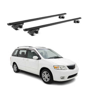 Dachträger Grundtäger für Mazda MPV LV 1995-1999 90kg Alu Schwarz 2 tlg ABE
