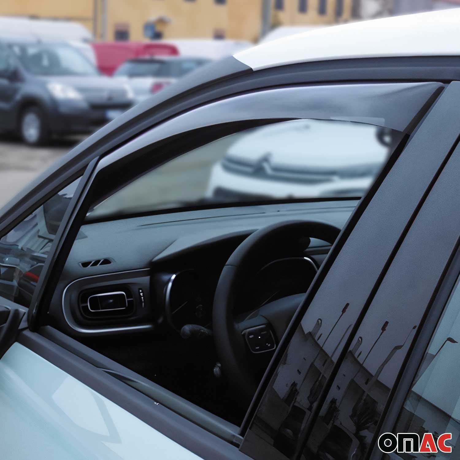 Windabweiser Regenabweiser für Citroen C3 2016-2024 Dunkel Acryl 2tlg