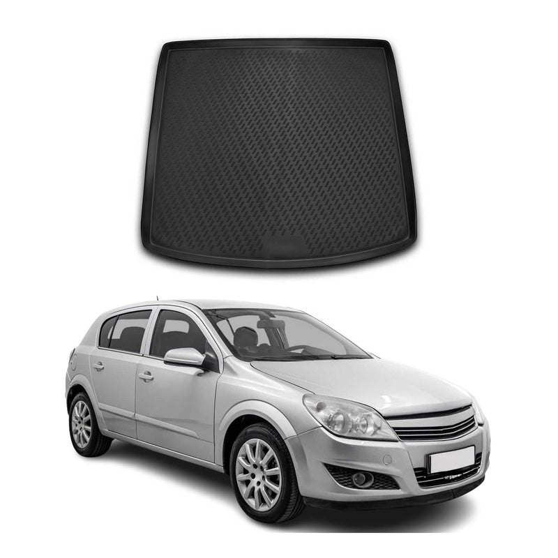 Kofferraummatte Kofferraumwanne für Opel Astra H 2004-2014 SW Gummi TPE Schwarz