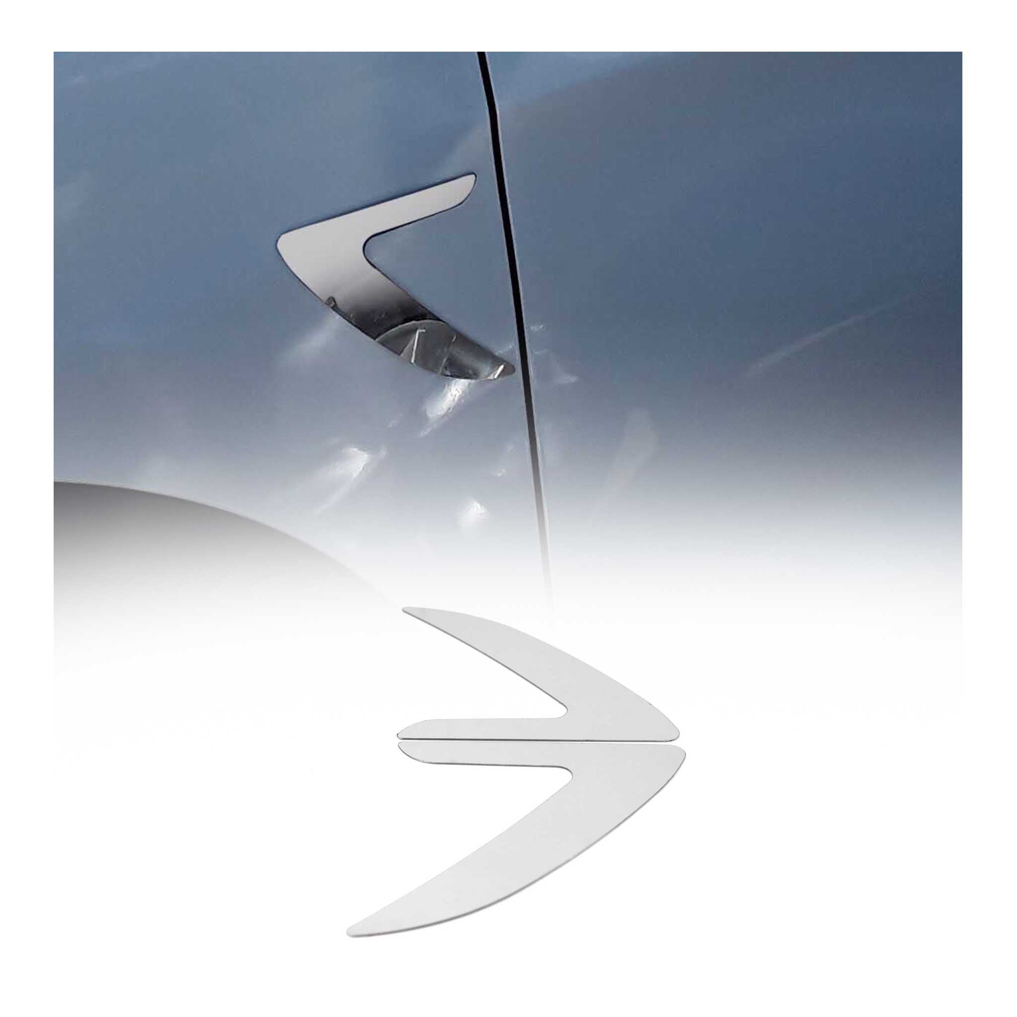 Seitendekor Autodecor für Renault Megane 3 2009-2016 Edelstahl Chromdecor 2tlg