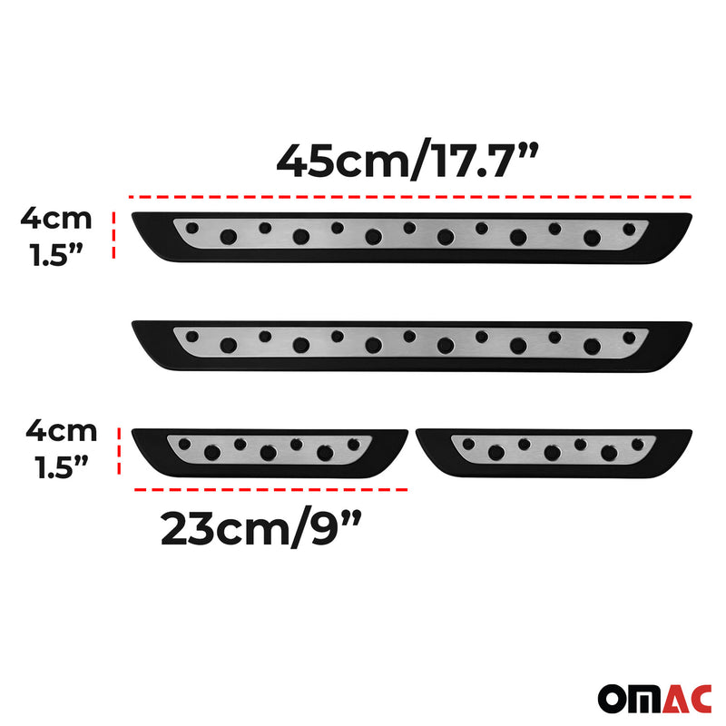 Door sill trims for Infiniti M30/M35/M37 2002-2025 stainless steel 4x