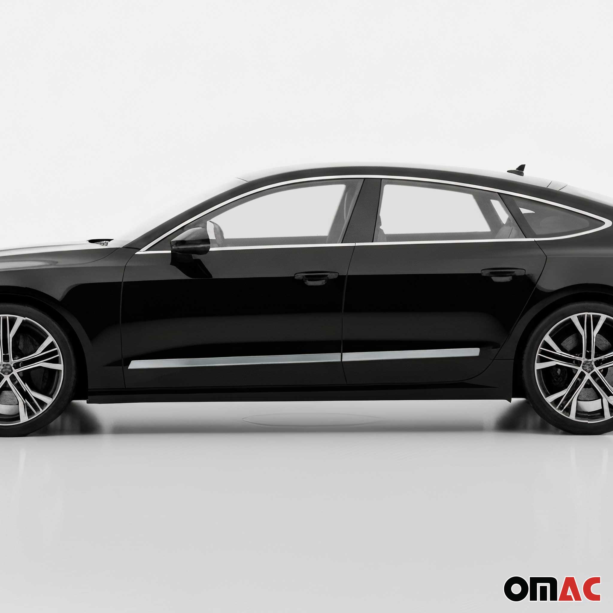 Seitentürleiste Türschutzleiste für Audi A7 C8 Sportback 2018-2025 Edelstahl 4x