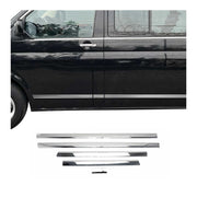 Seitentürleiste Türschutz für VW Transporter T5 2003-2015 LHD Kurzer Chrom 5x