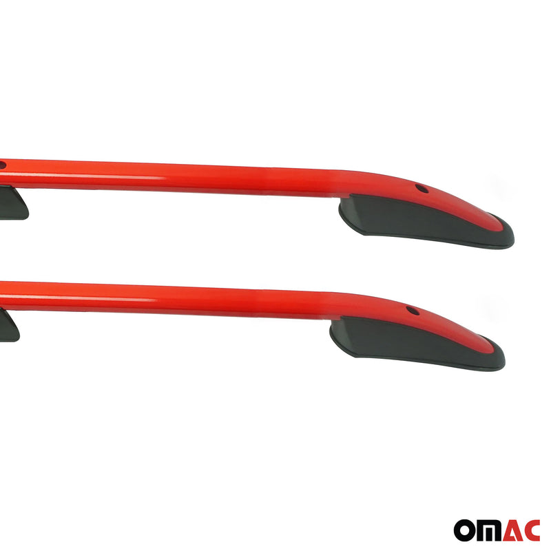 Dachreling Dachgepäckträger für VW T5 Caravelle 2003-2015 L2 Langer  Alu Rot