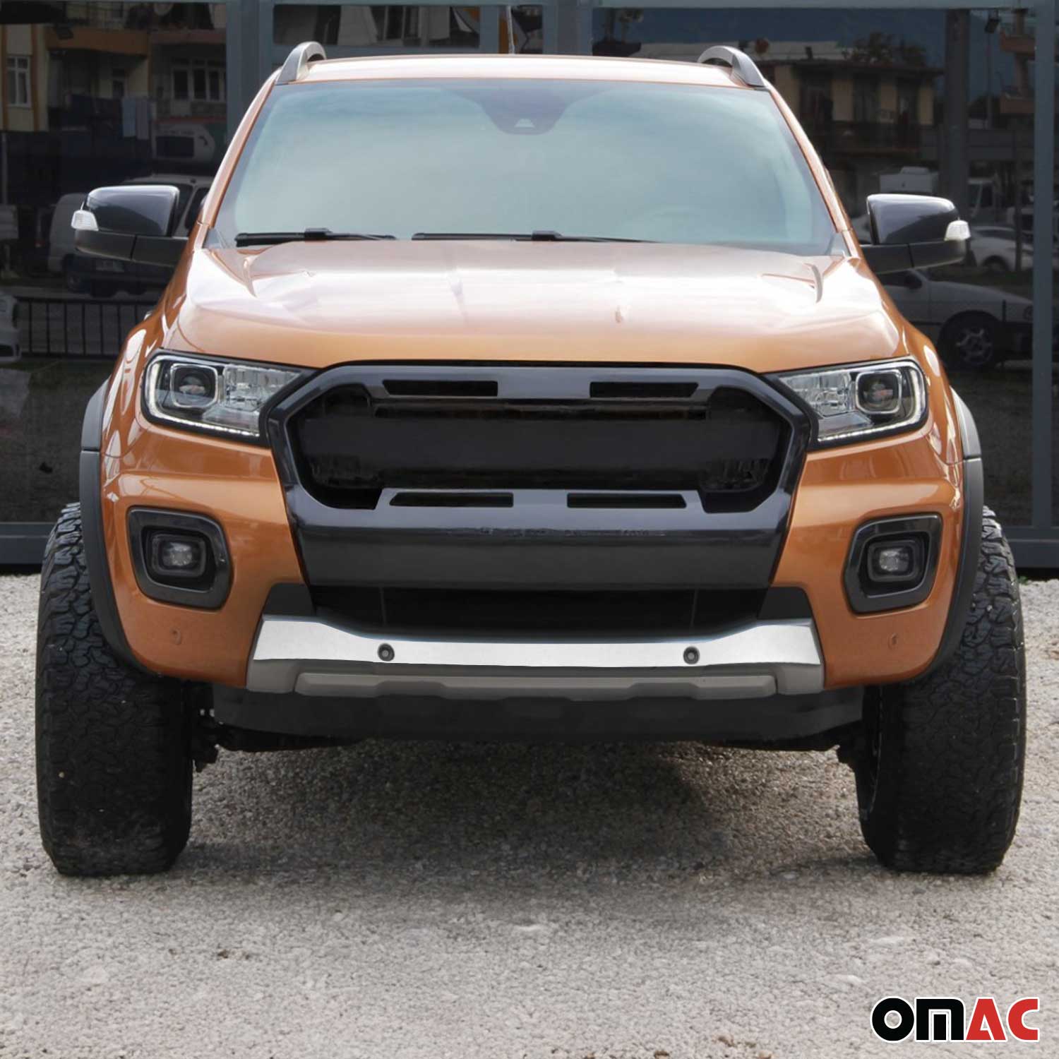 Kühlergrill Leisten Grillleisten für Ford Ranger 2018-2020 Edelstahl Chrom 3tlg