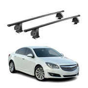 Stahl Dachträger für Opel Insignia A Limo 2008-2017 TÜV 75 kg 2tlg Schwarz
