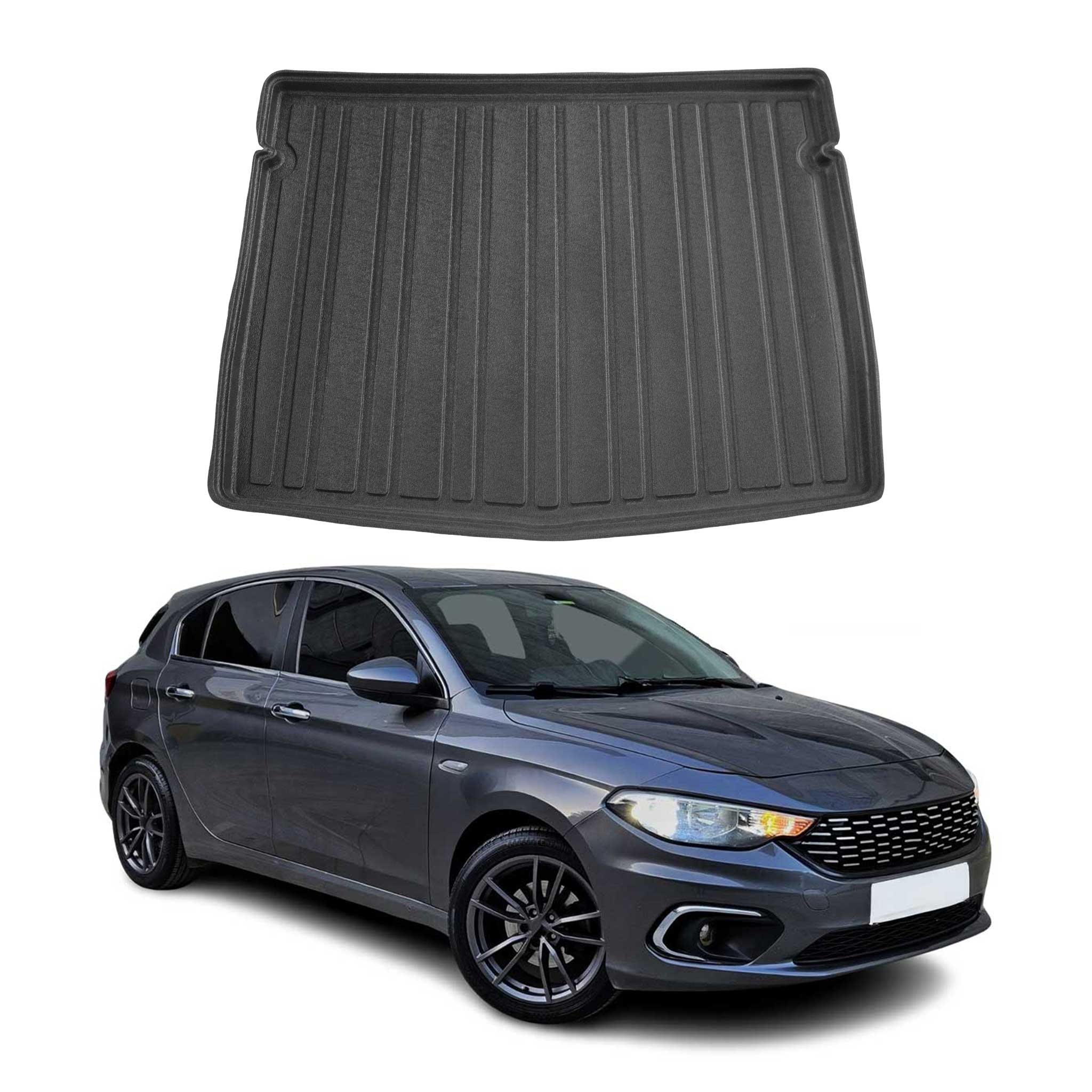 Kofferraumwanne Laderaumwanne für Fiat Tipo 2015-2026 Schrägheck Gummi TPE