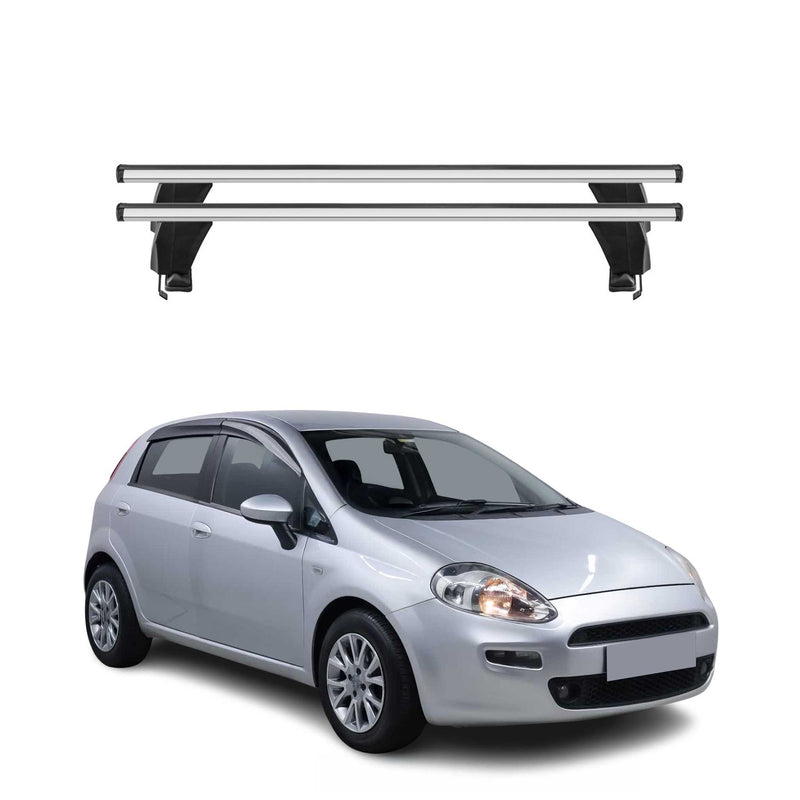 Menabo Dachträger Grundtäger für Fiat Punto mk3 2012-2018 3tür 50kg Alu Grau 2x