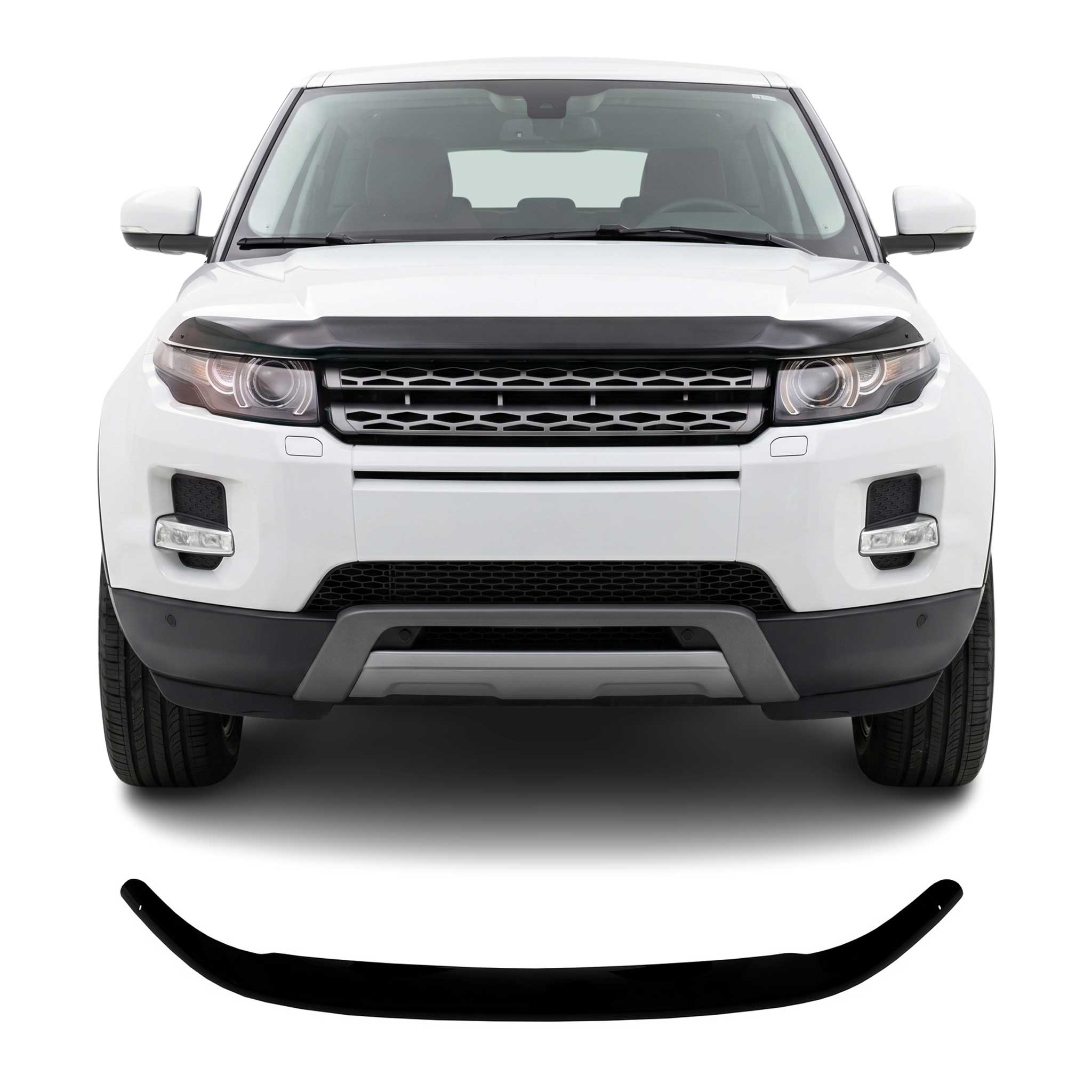 Motorhaube Deflektor Insektenschutz für Range Rover Evoque 2012-2018 Dunkel