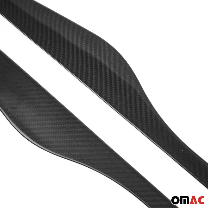 Seitentürleiste Türschutzleiste für Renault Clio 2012-19 Kohlefaser Schwarz 4x