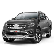 Frontbügel Frontschutzbügel für Mercedes X Klasse 2017-2020 Edelstahl ABE Silber