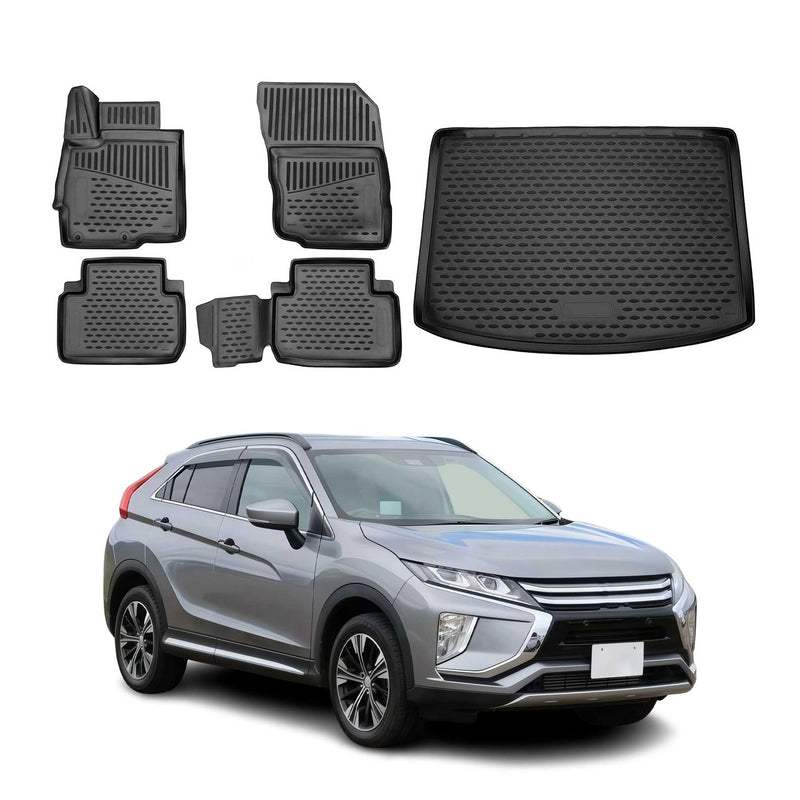 Fußmatten & Kofferraumwanne Set für Mitsubishi Eclipse Cross 2017-2025 TPE