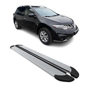 Seitenschweller Trittbretter Schweller für Nissan Murano 2008-2014 Alu Grau