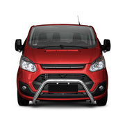 Stahl Frontbügel Frontschutzbügel für Ford Transit Custom 2012-2018 ABE Silber