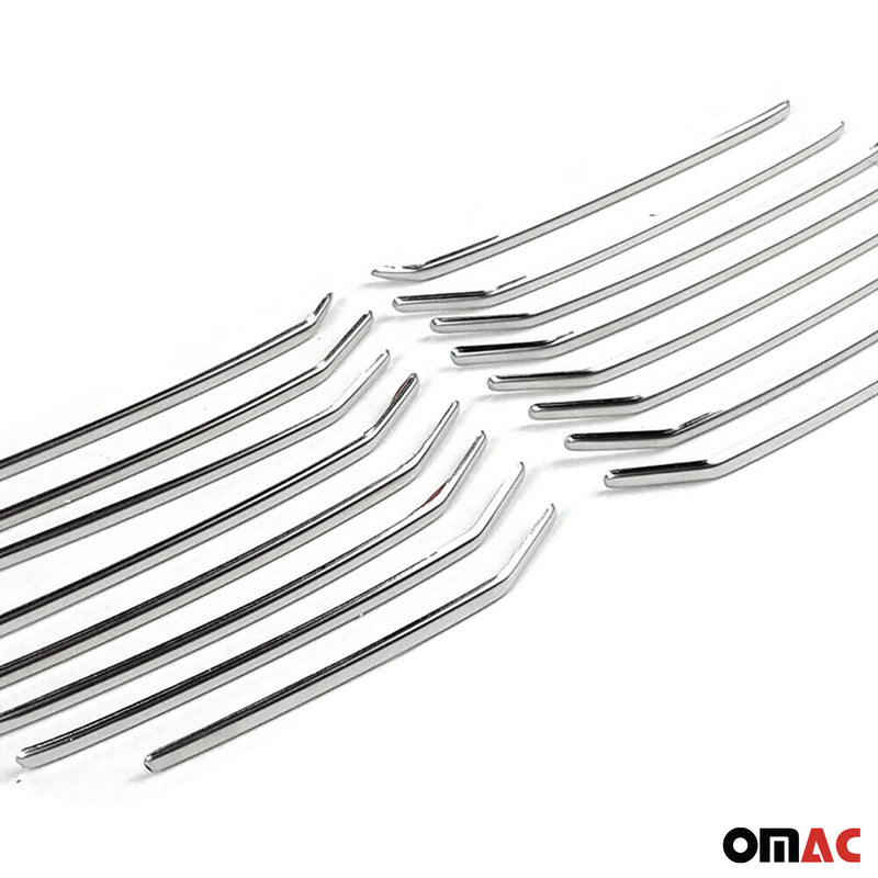 Kühlergrill Leisten Grillleisten für Skoda Superb 2015-2019 Edelstahl Silber 16x