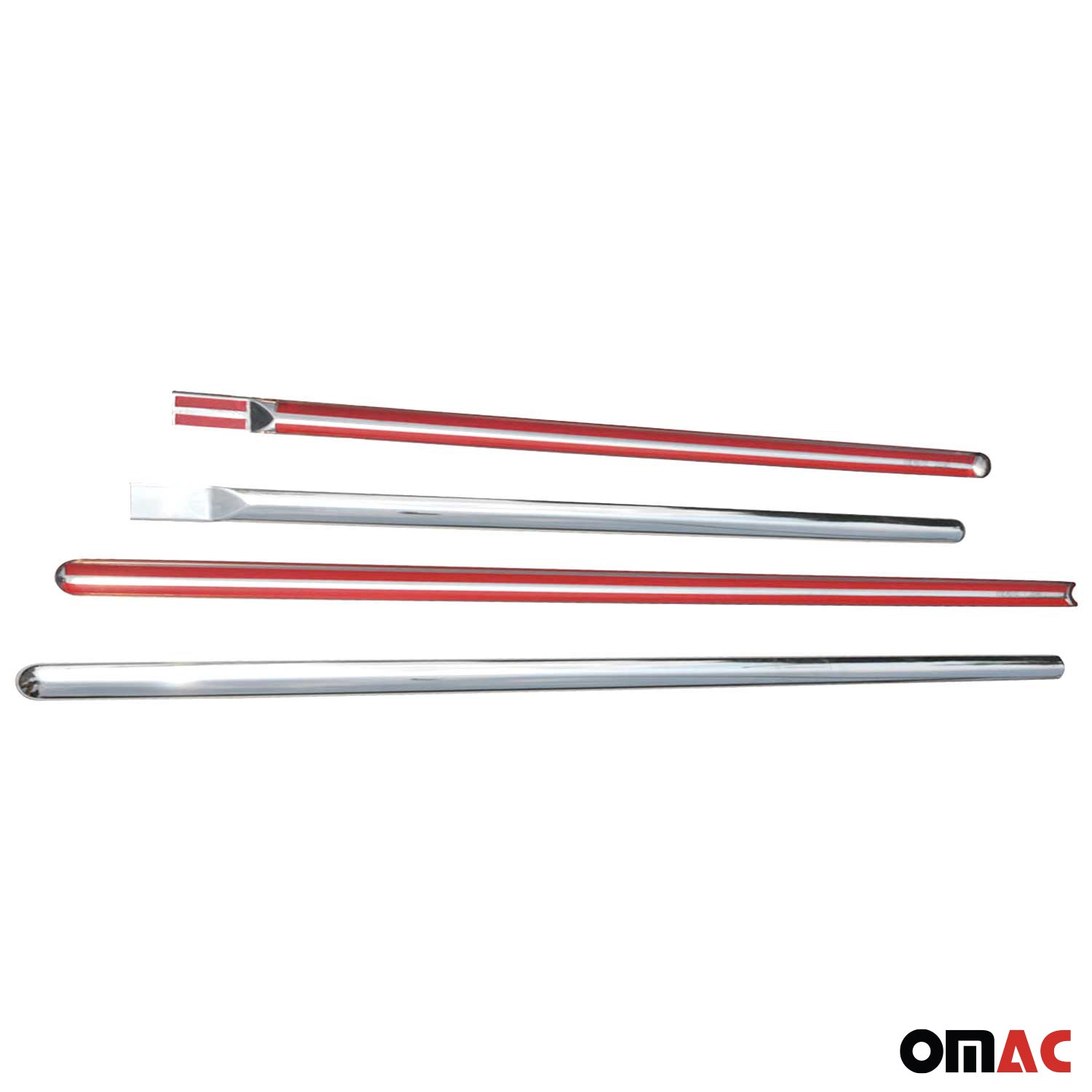 Seitentürleiste Türschutzleiste für Dacia Logan Stufenheck 2005-2012 Chrom 4x