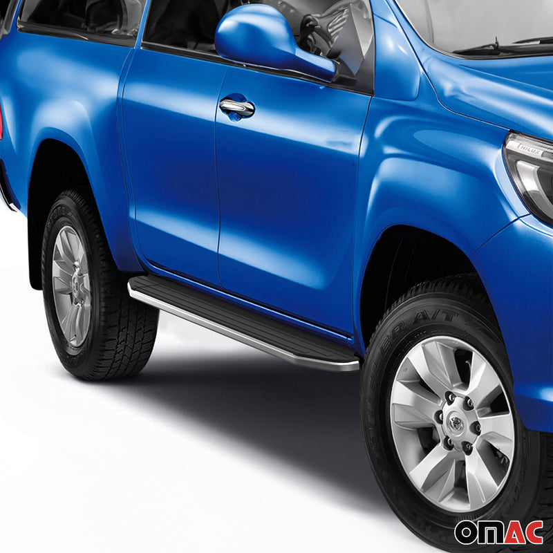 Trittbretter Seitenschweller für Toyota Hilux 2015-2024 ABE Alu