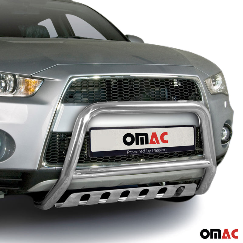 Frontbügelschutz Frontschutzbügel für Mitsubishi Outlander 2010-2012 ABE Silber