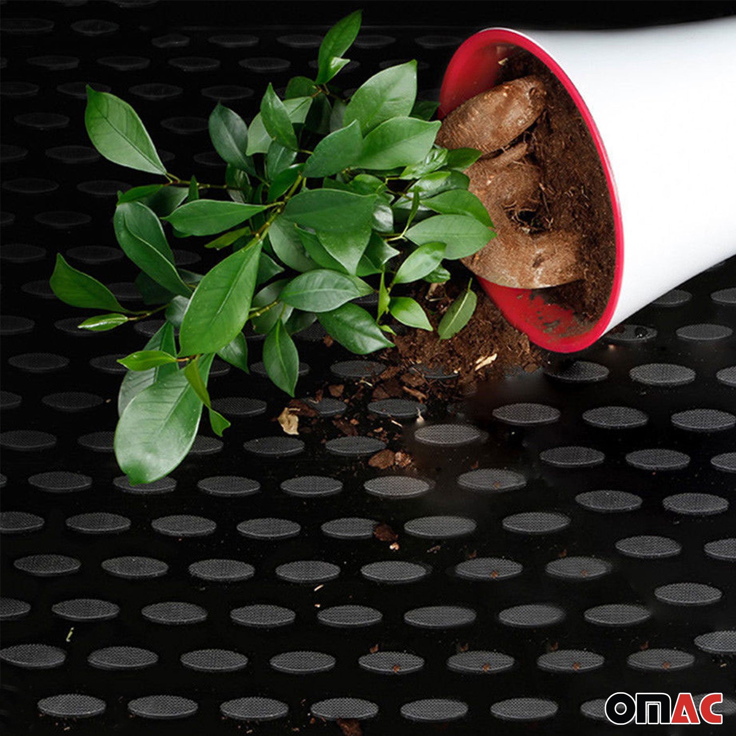 Kofferraummatte Kofferraumwanne für Fiat 500X 2014-2025 Gummi TPE Schwarz