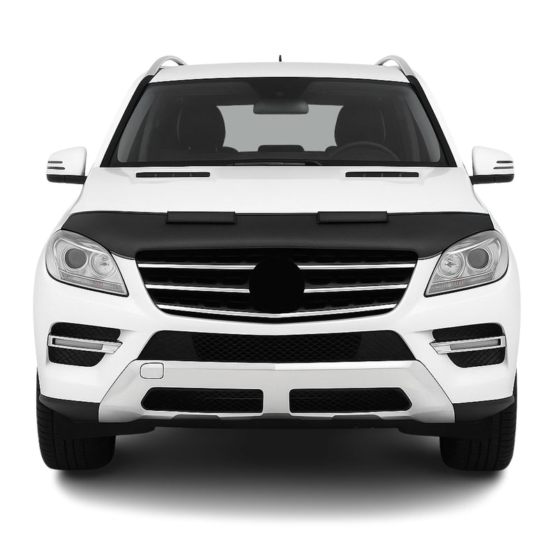 Haubenbra Steinschlagschutz für Mercedes ML W166 2011-2016 Schwarz Halb