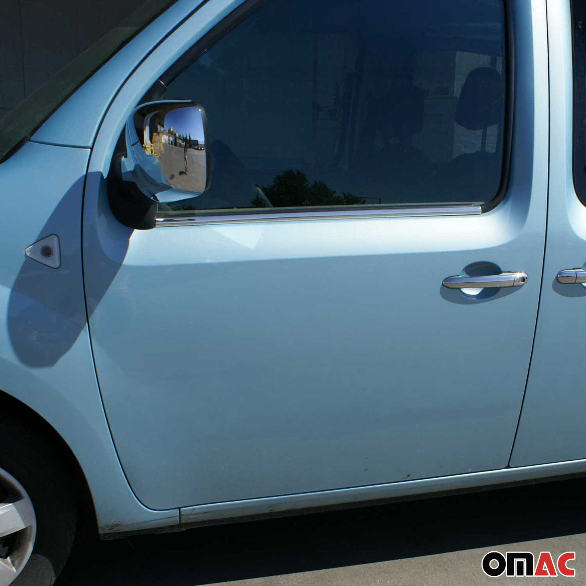 Fensterleisten Zierleisten für Mercedes Citan 2012-2021 Edelstahl Chrom 2tlg