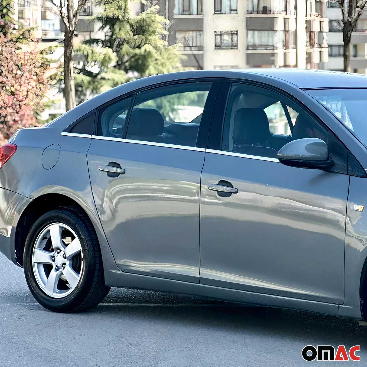 Fensterleisten Zierleisten für Chevrolet Cruze 2009-2024 Limousine Chrom 6tlg